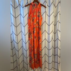 Staccato Floral Orange Maxi Dress